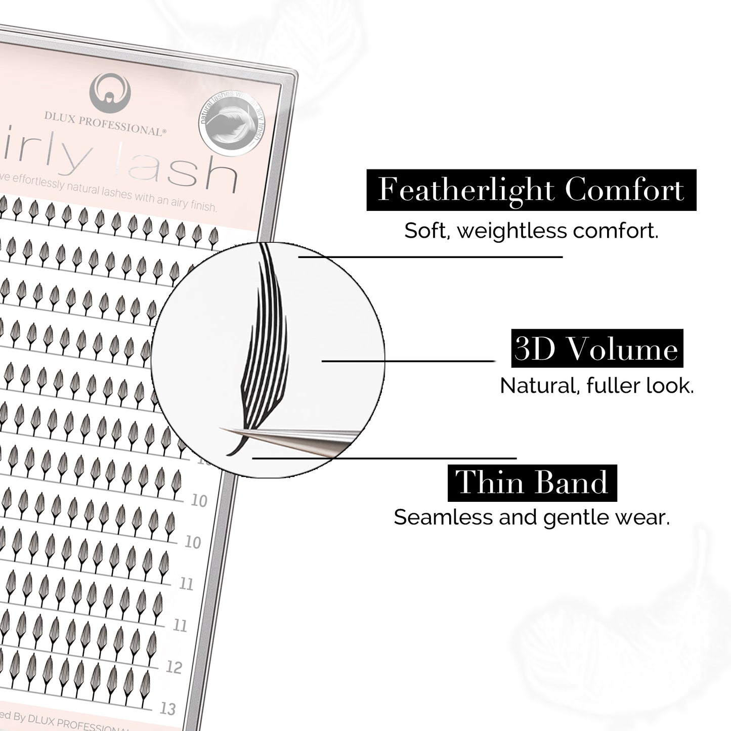 Airly Lash – PET Pre-Made Volume Fans (12 Lines)