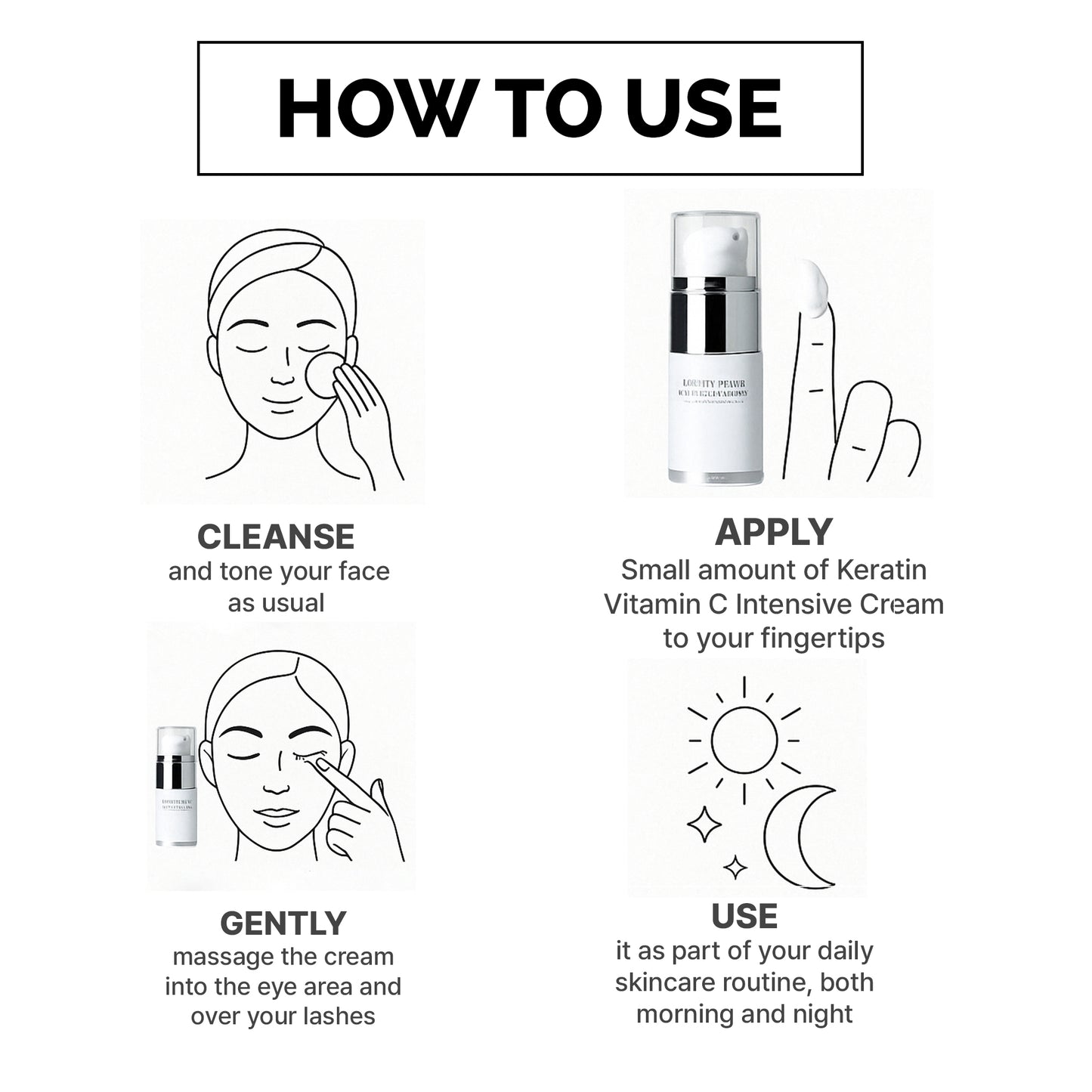 Keratin Vitamin C Cream for Lash Lifting