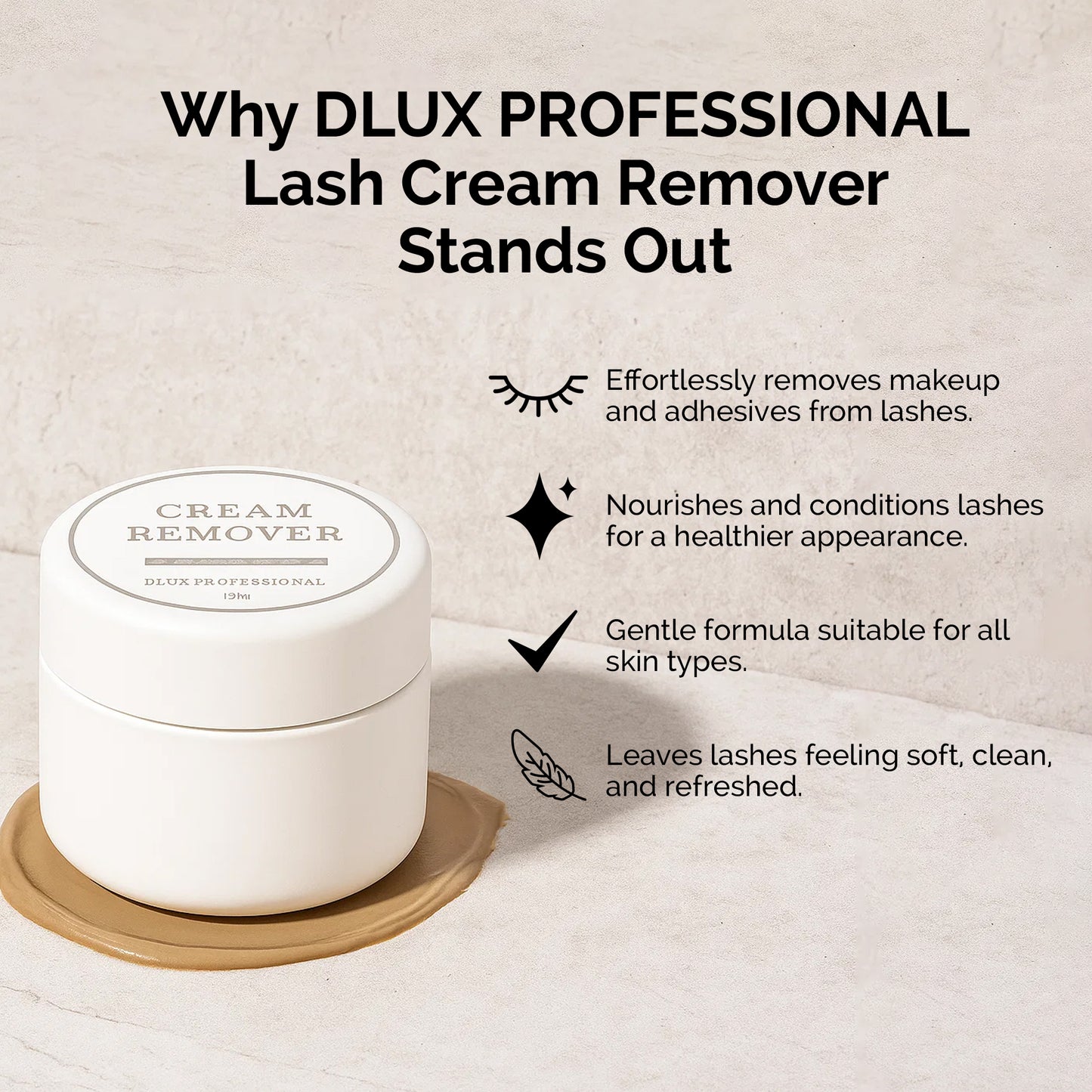 Eyelash Extensions Cream Glue Remover