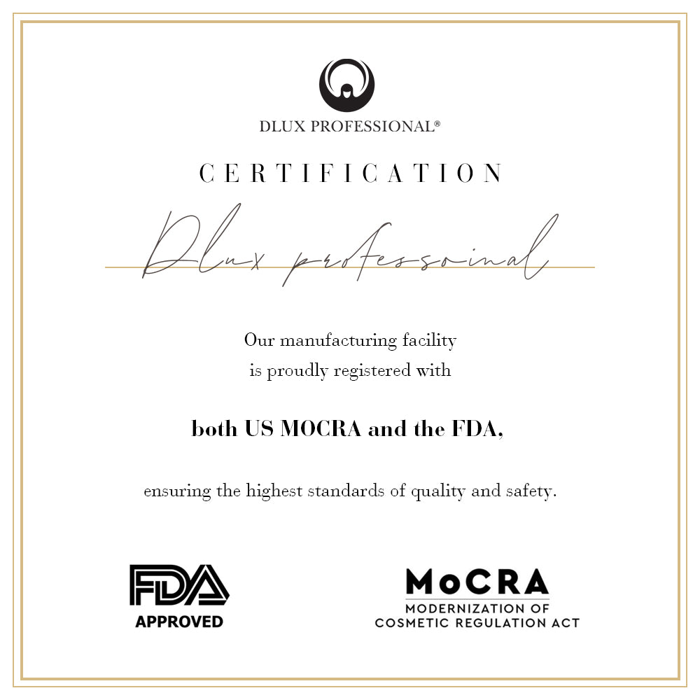 DLUX PROFESSIONAL: Proudly MOCRA Certified and FDA Approved