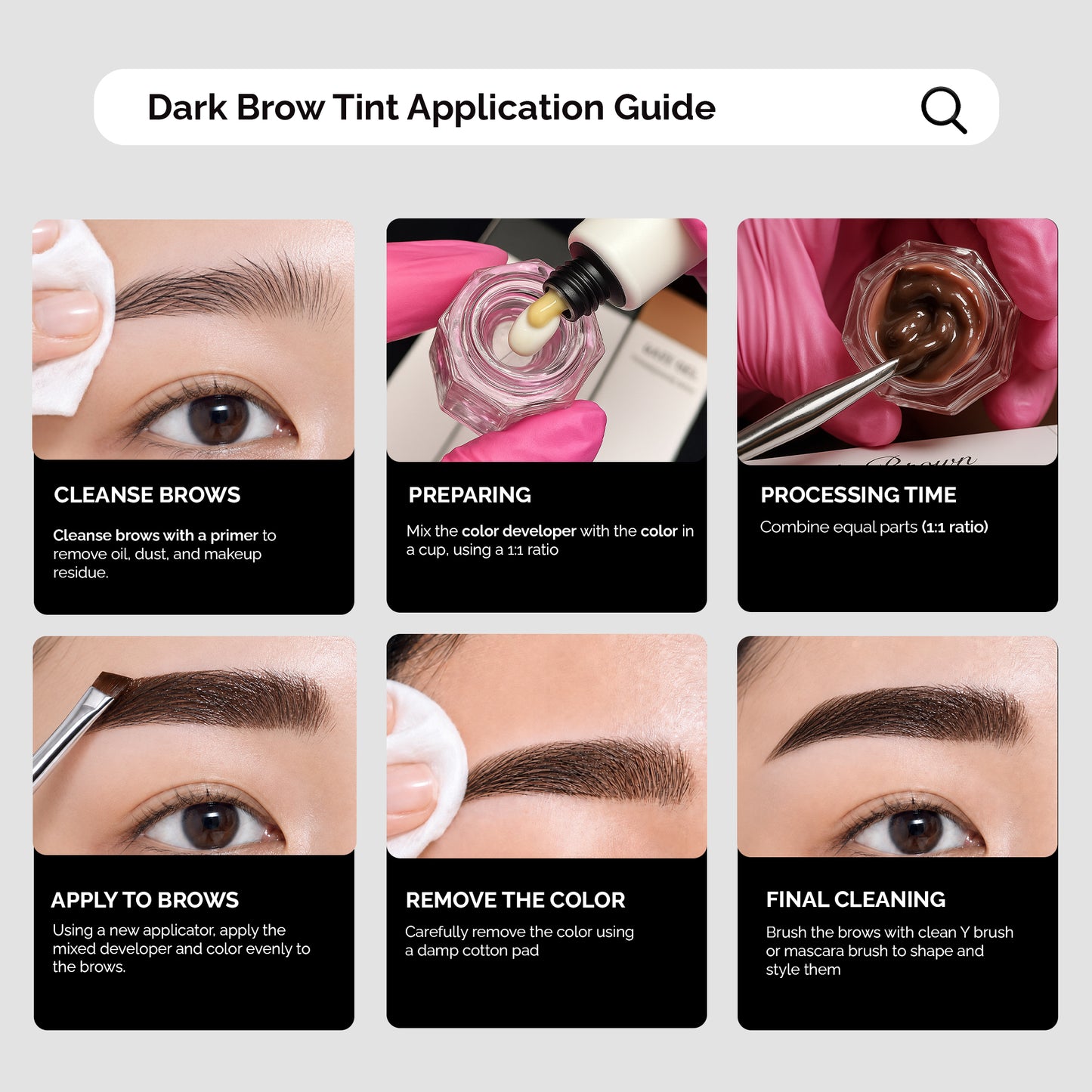 Korean Lash and Brow Art Brown Tint
