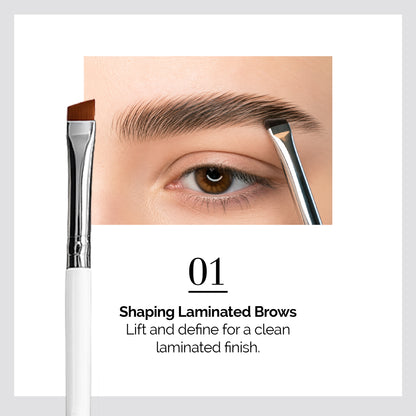 Professional Magnetic Brush No.2 - for Eyebrow Tint/Henna and White Paste Application / 8MM Oblique Tip