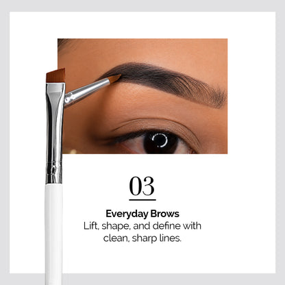 Professional Magnetic Brush No.3 - for Eyebrow Tint/Henna and White Paste Application / 5MM Oblique Tip