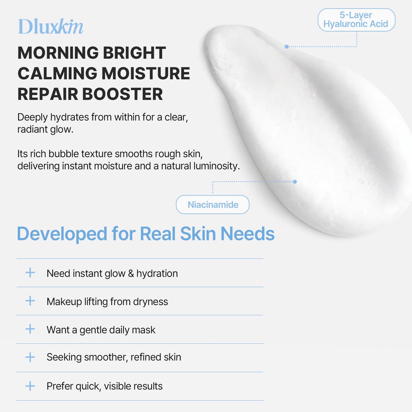 Dluxkin Repair Booster Bubble Mask Pack