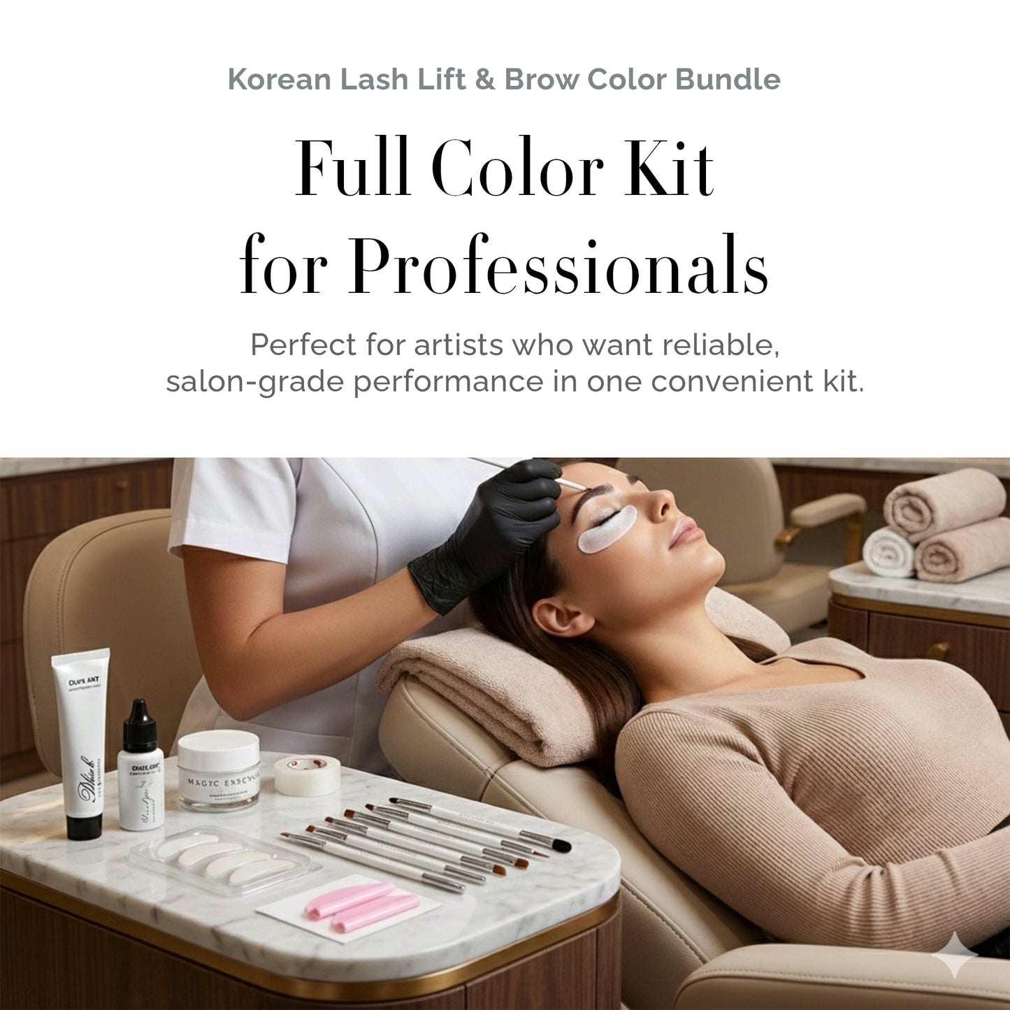 Korean Lash Lift and Brows Tint Bundle