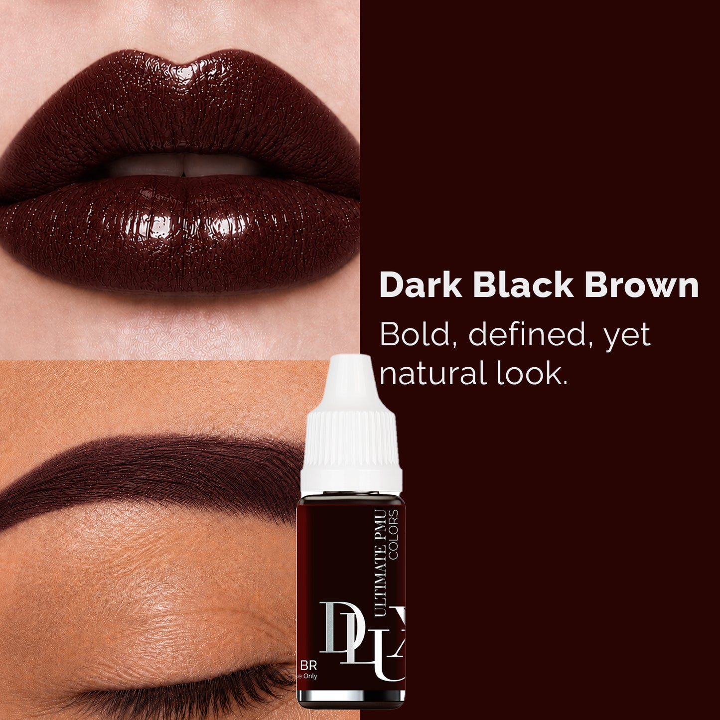 Ultimate PMU Colors (For Eyebrow : Dark Black Brown)