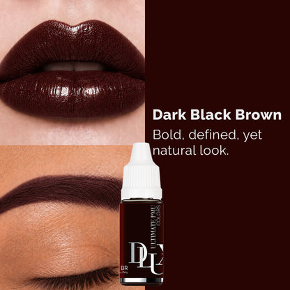 Ultimate PMU Colors (For Eyebrow : Dark Black Brown)