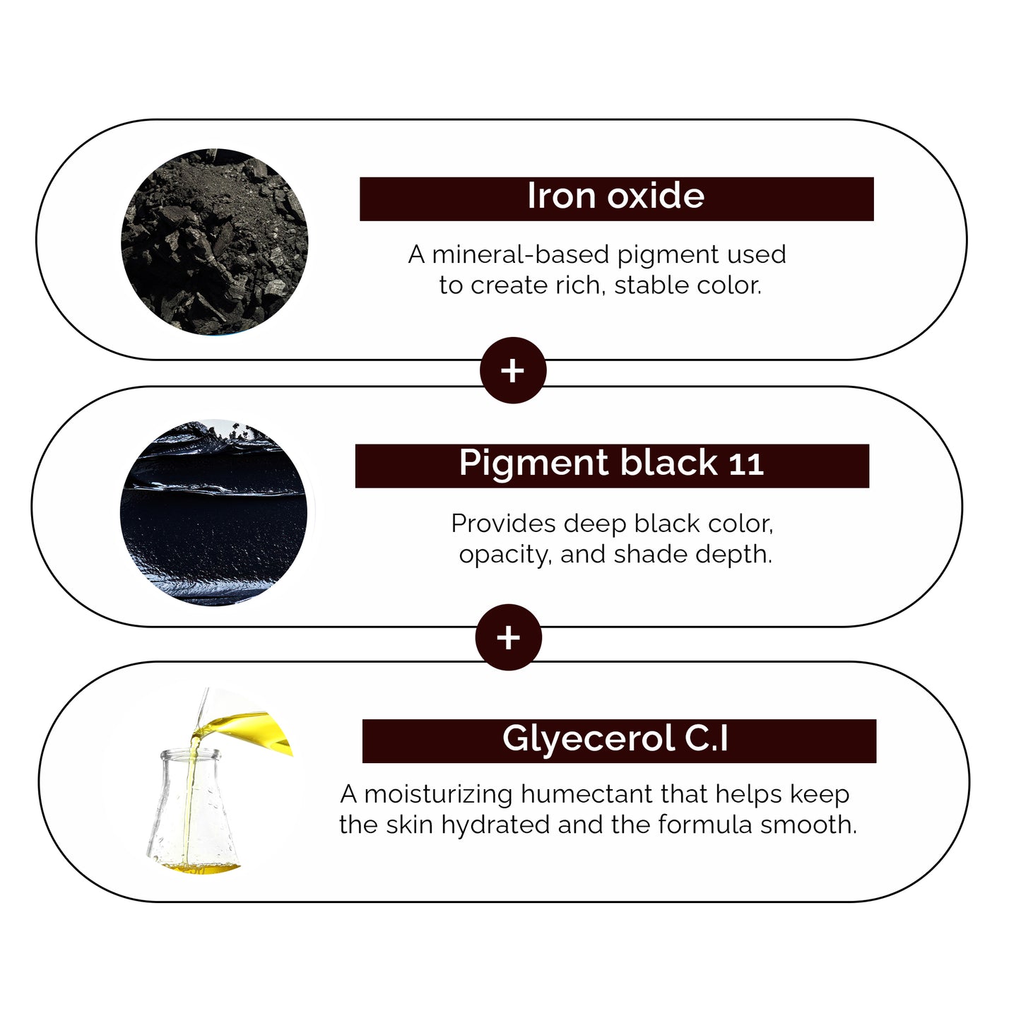 Ultimate PMU Colors (For Eyebrow : Dark Black Brown)