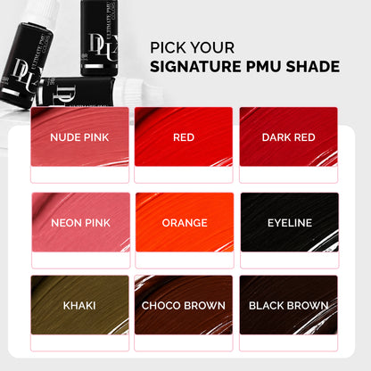 Ultimate PMU Colors (For Eyebrow : Dark Black Brown)