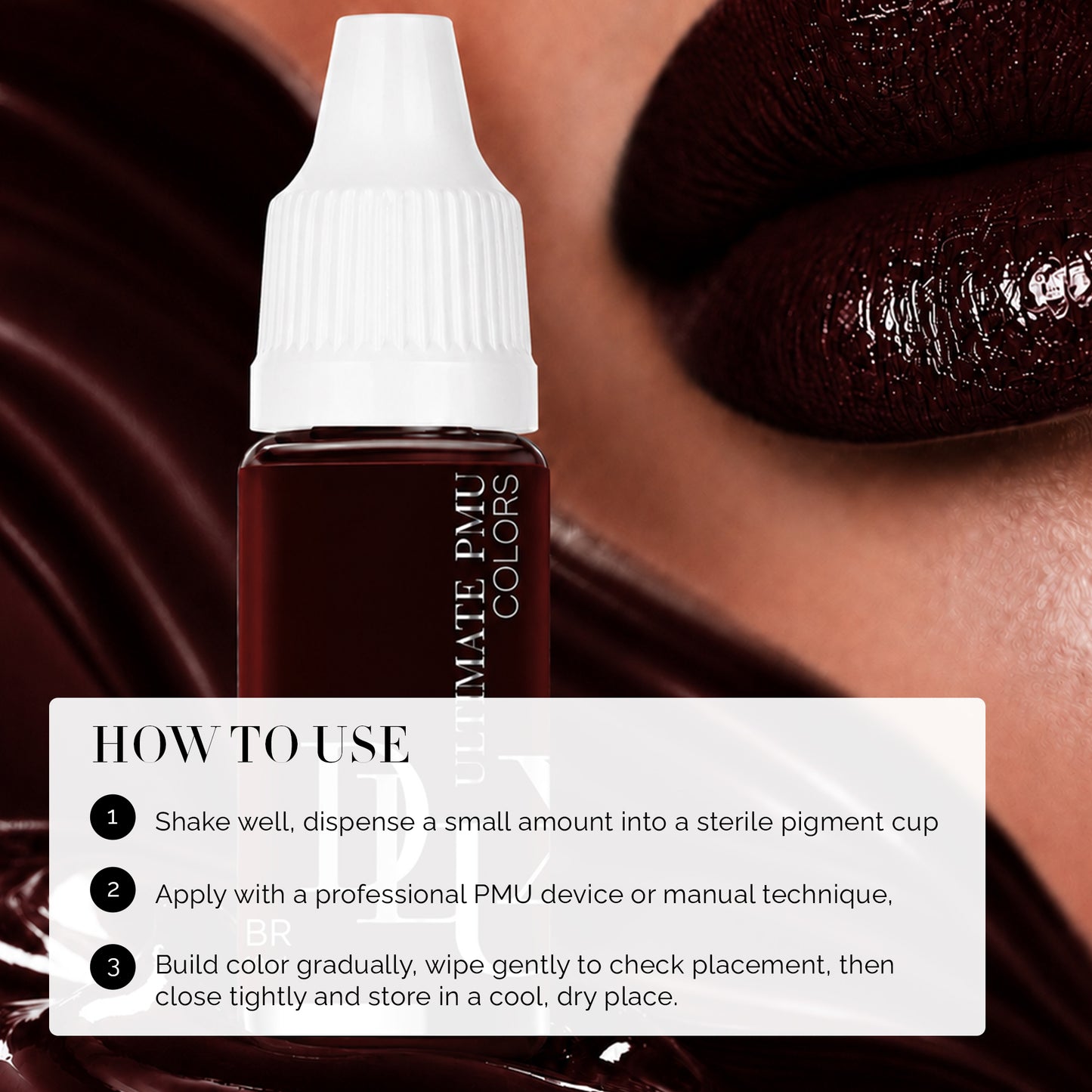 Ultimate PMU Colors (For Eyebrow : Dark Black Brown)