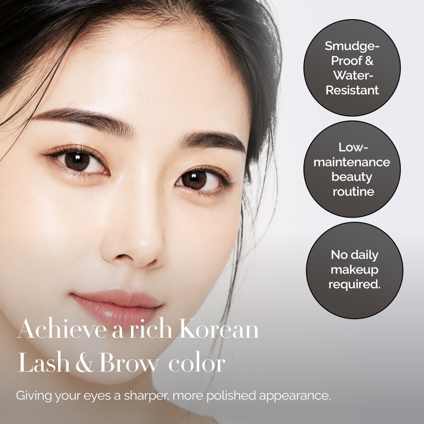 Korean Lash & Brow Dark Brown Tint & Lash Developer