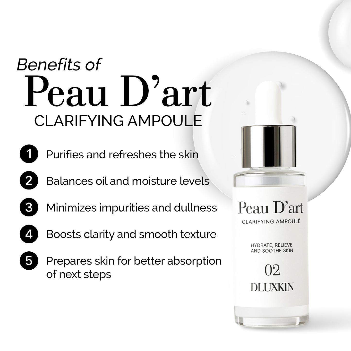 Peau D’art Clarifying Ampoule ( Goody Dry Skin)