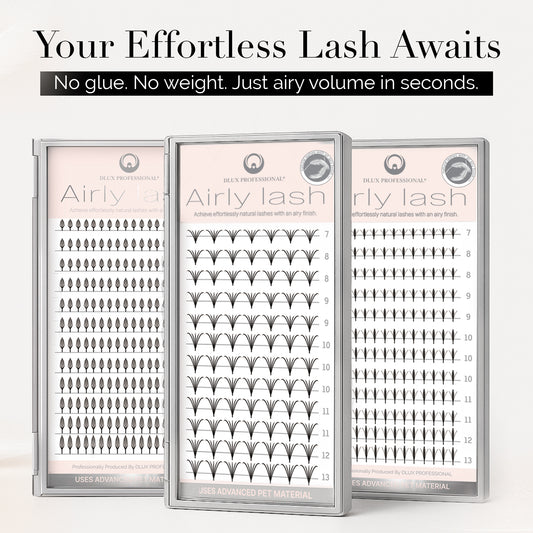 Airly Lash – PET Pre-Made Volume Fans (12 Lines)