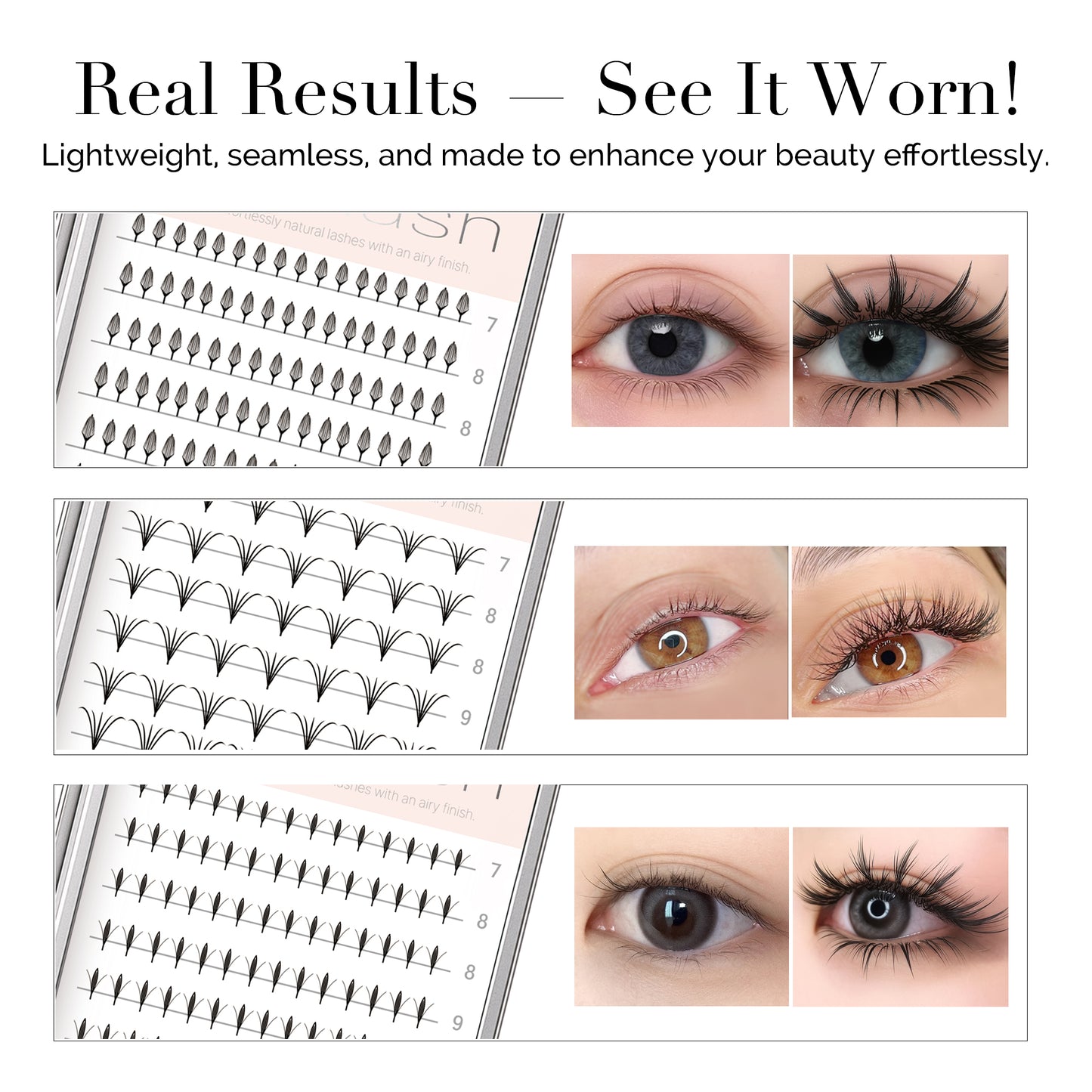 Airly Lash – PET Pre-Made Volume Fans (12 Lines)