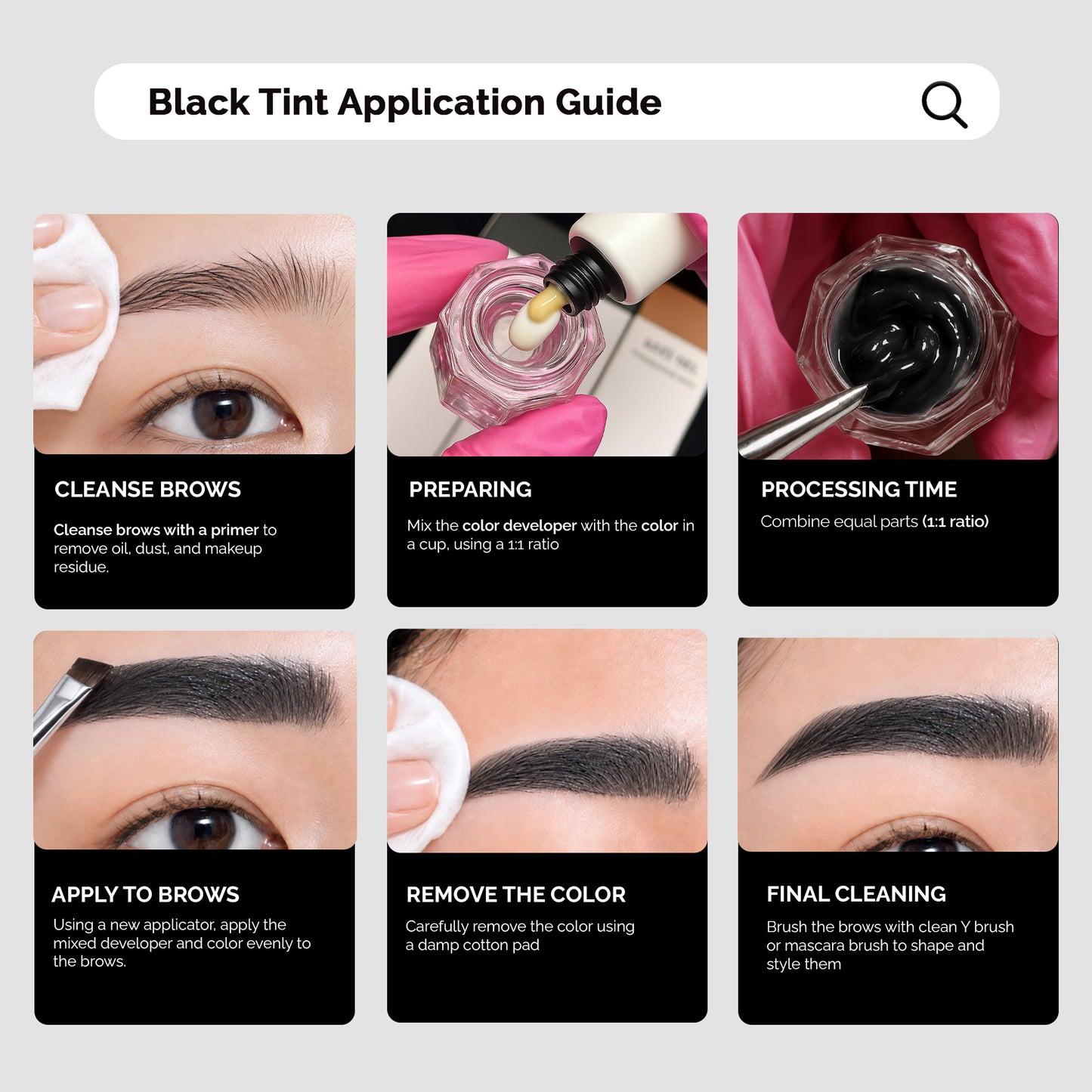 Korean Lash and Brow Art Black Tint