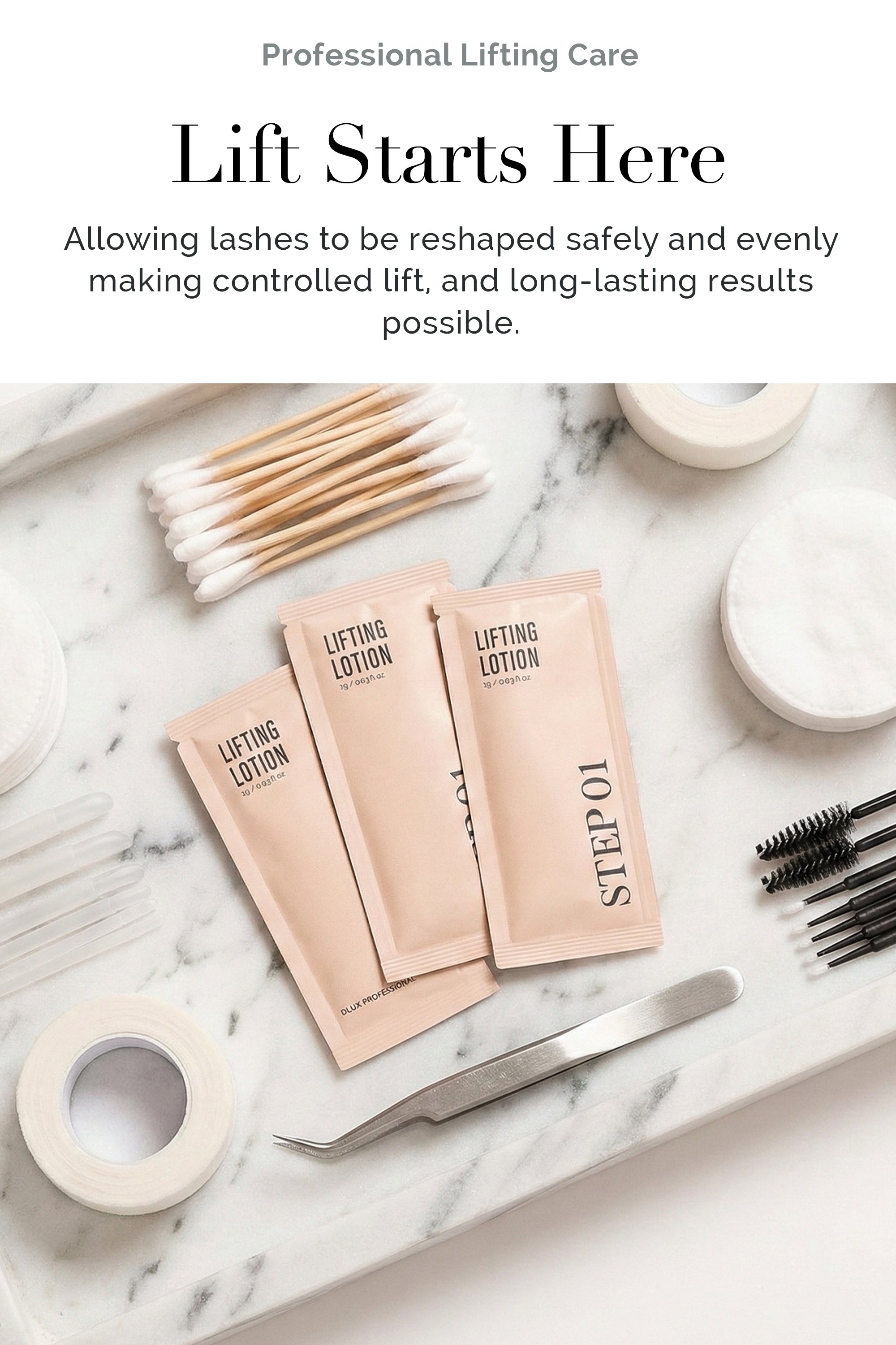 Korean Lash Lifting Lotion For Sensitive Eyes / 15 Sachets – Dlux
