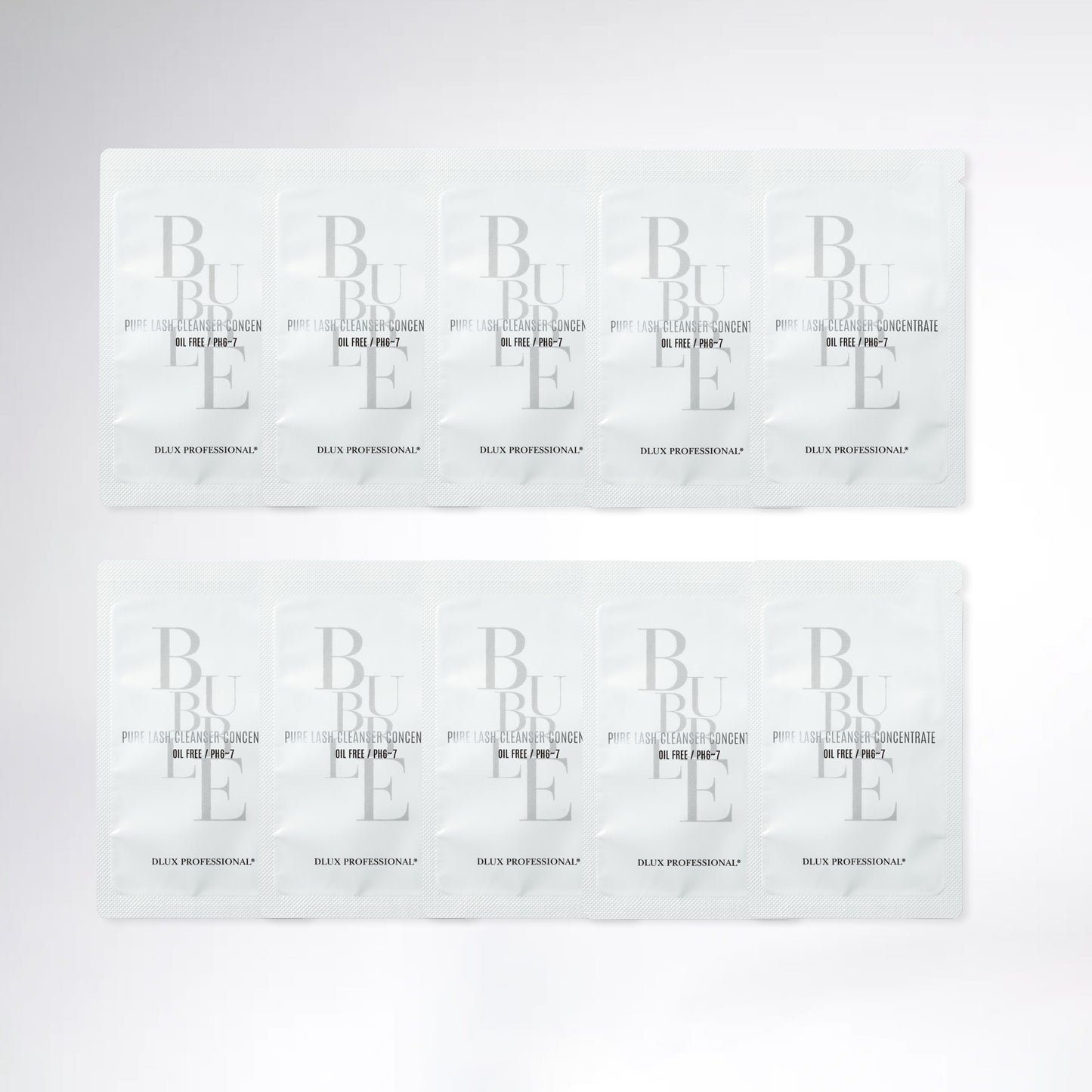 10 Packs for Pure Lash Cleanser Ph 6.5 (Sachet-Type)