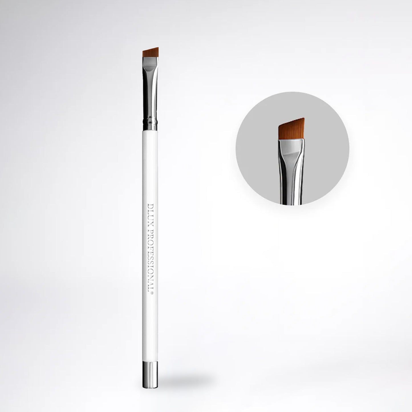 Professional Magnetic Brush No. 7 - for Eyebrow Tint/Henna and White Paste Application / 10MM Oblique Tip