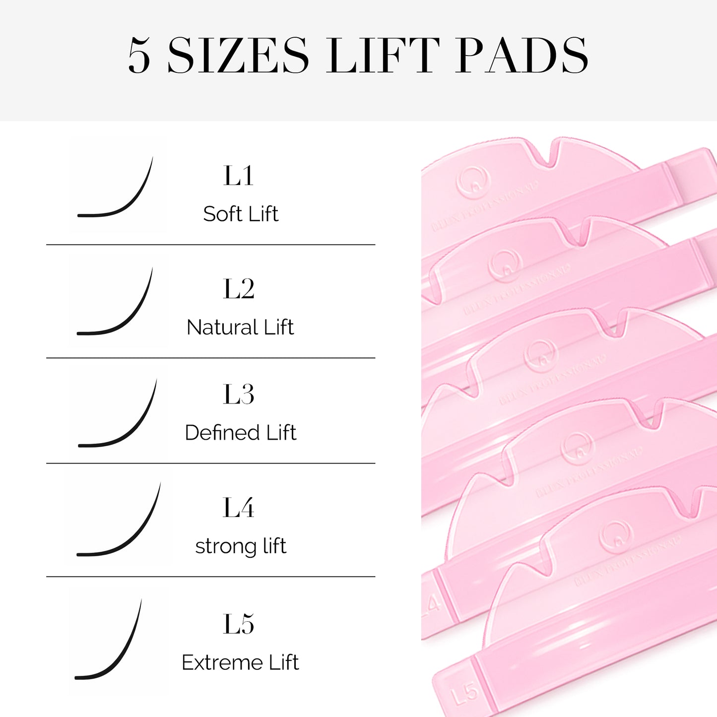 Soft-Fit Korean Lash Lift Self-Sticky Silicone Rod (C-Curl Lash Lifting)