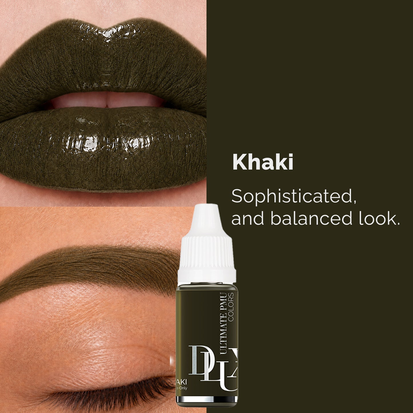 Ultimate PMU Colors (For Eyebrow : Khaki)