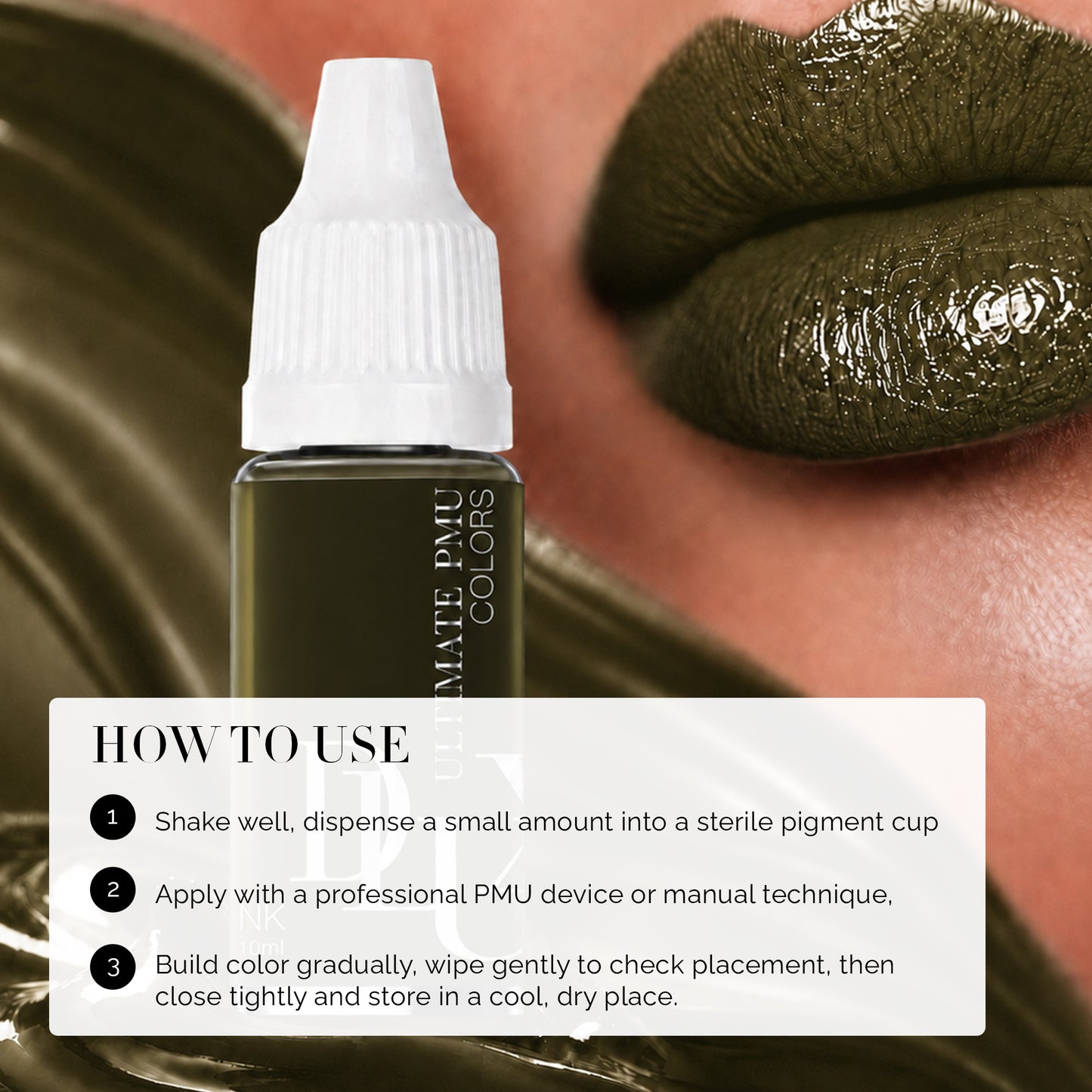 Ultimate PMU Colors (For Eyebrow : Khaki)