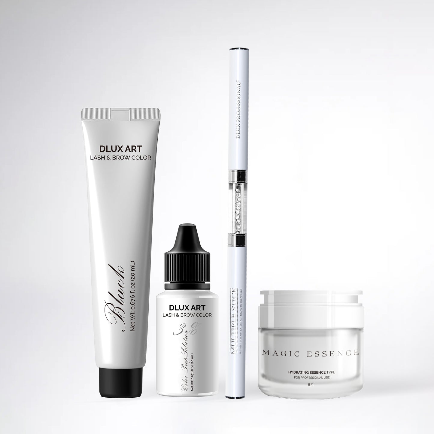 Korean Lash & Brow Black Tint Bundle with Magic essence