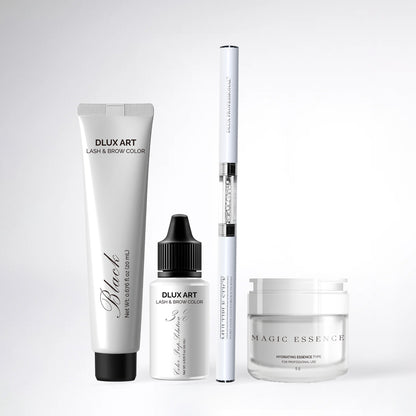 Korean Lash & Brow Black Tint Bundle with Magic essence