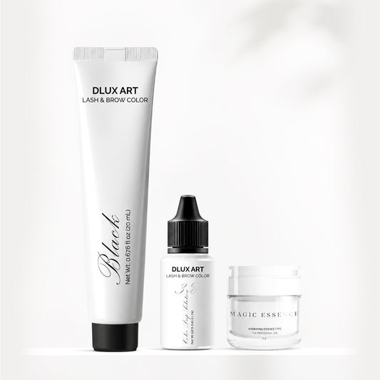 Korean Lash & Brow Black Tint Bundle with Magic essence
