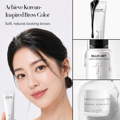 Korean Lash & Brow Black Tint Bundle with Magic essence