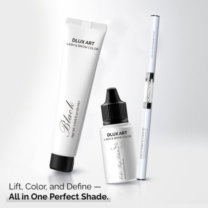 Korean Lash & Brow Bundle Black Tint Kit