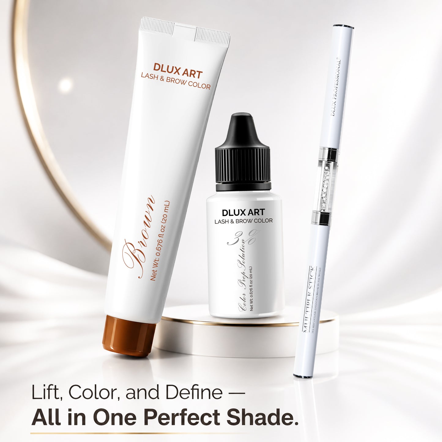Korean Lash & Brow Bundle Brown Tint Kit