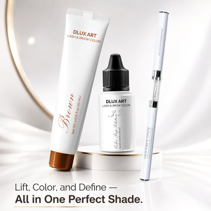 Korean Lash & Brow Bundle Brown Tint Kit