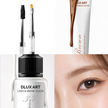 Korean Lash & Brow Bundle Brown Tint Kit