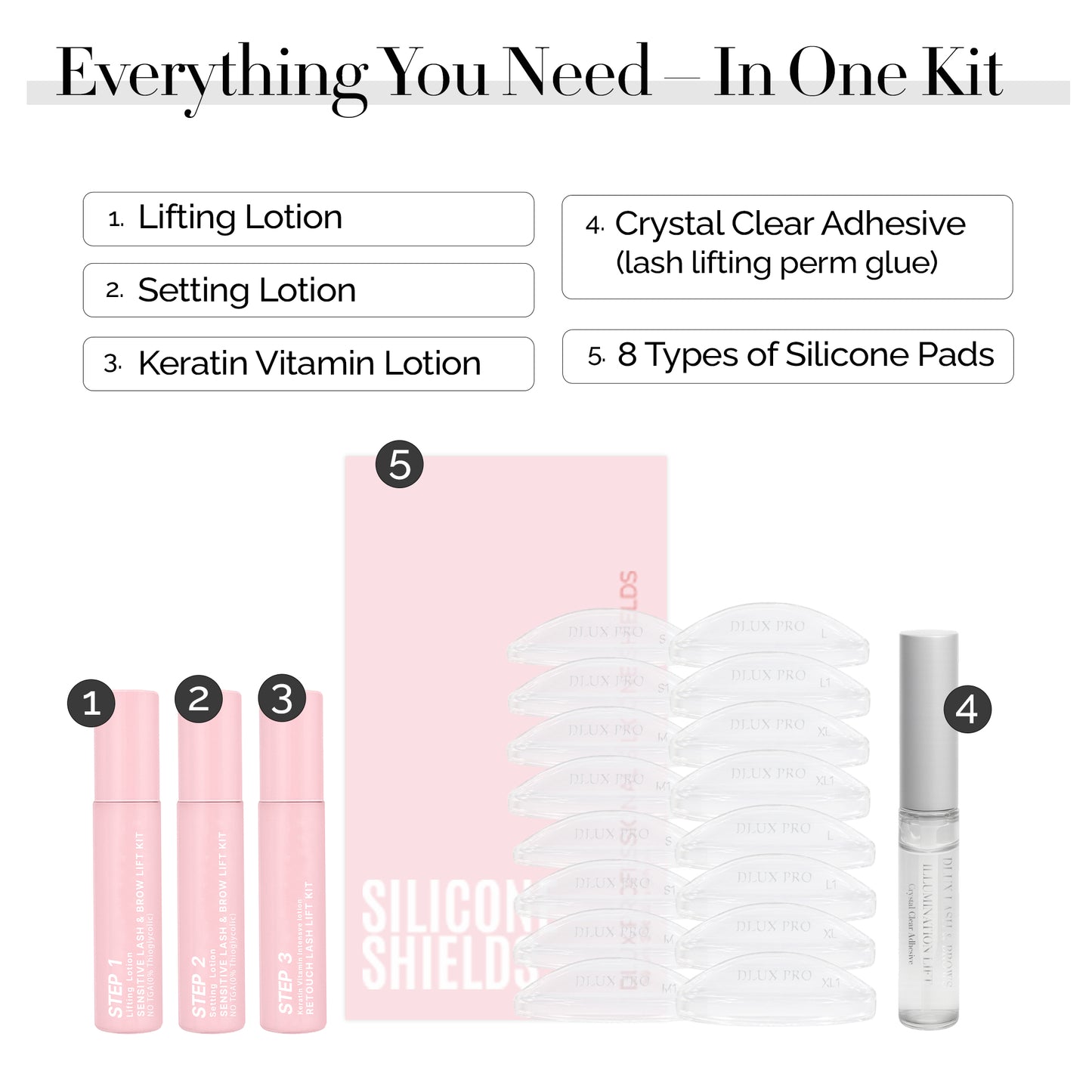 Korean Lash & Brow Kit Cysteamine Based