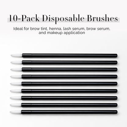 10-Pack Disposable Brushes – Lash & Brow