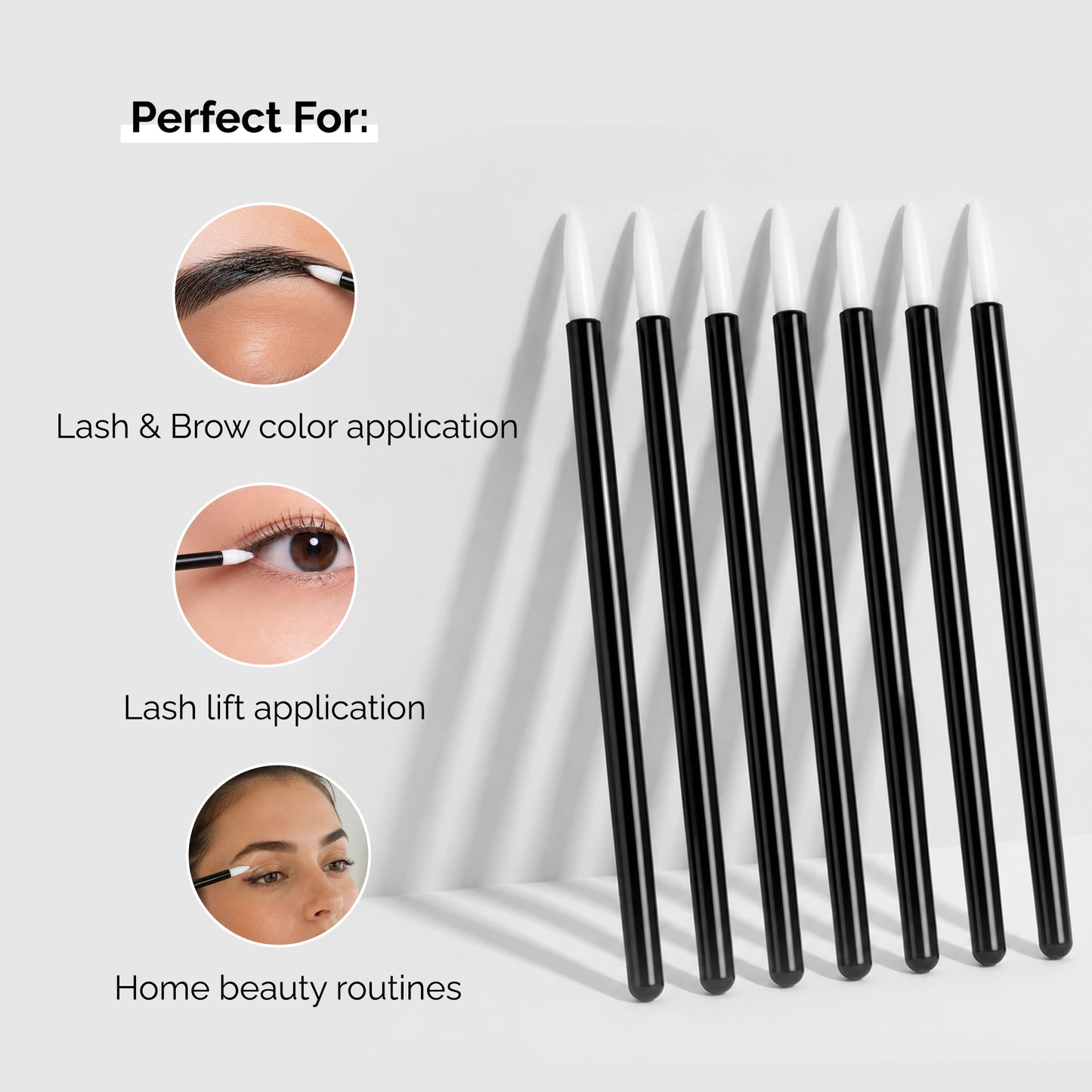 10-Pack Disposable Brushes – Lash & Brow