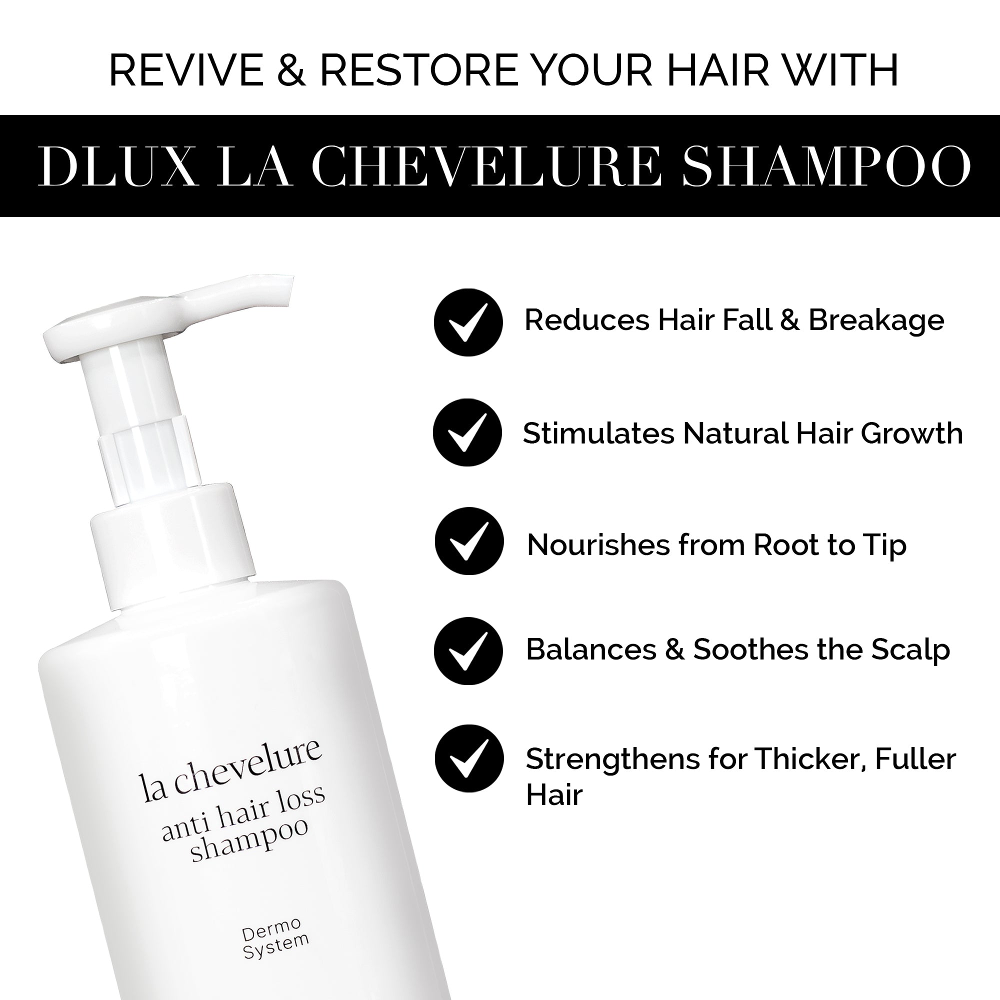 Biotin Niacinamide Anti-Hairfall Shampoo 2X Stronger Hair – Dlux