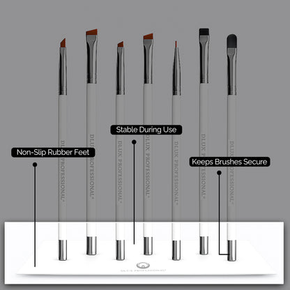 Metal Base for Magnetic Brushes - Non-Slip, Rubber-Footed Brush Holder