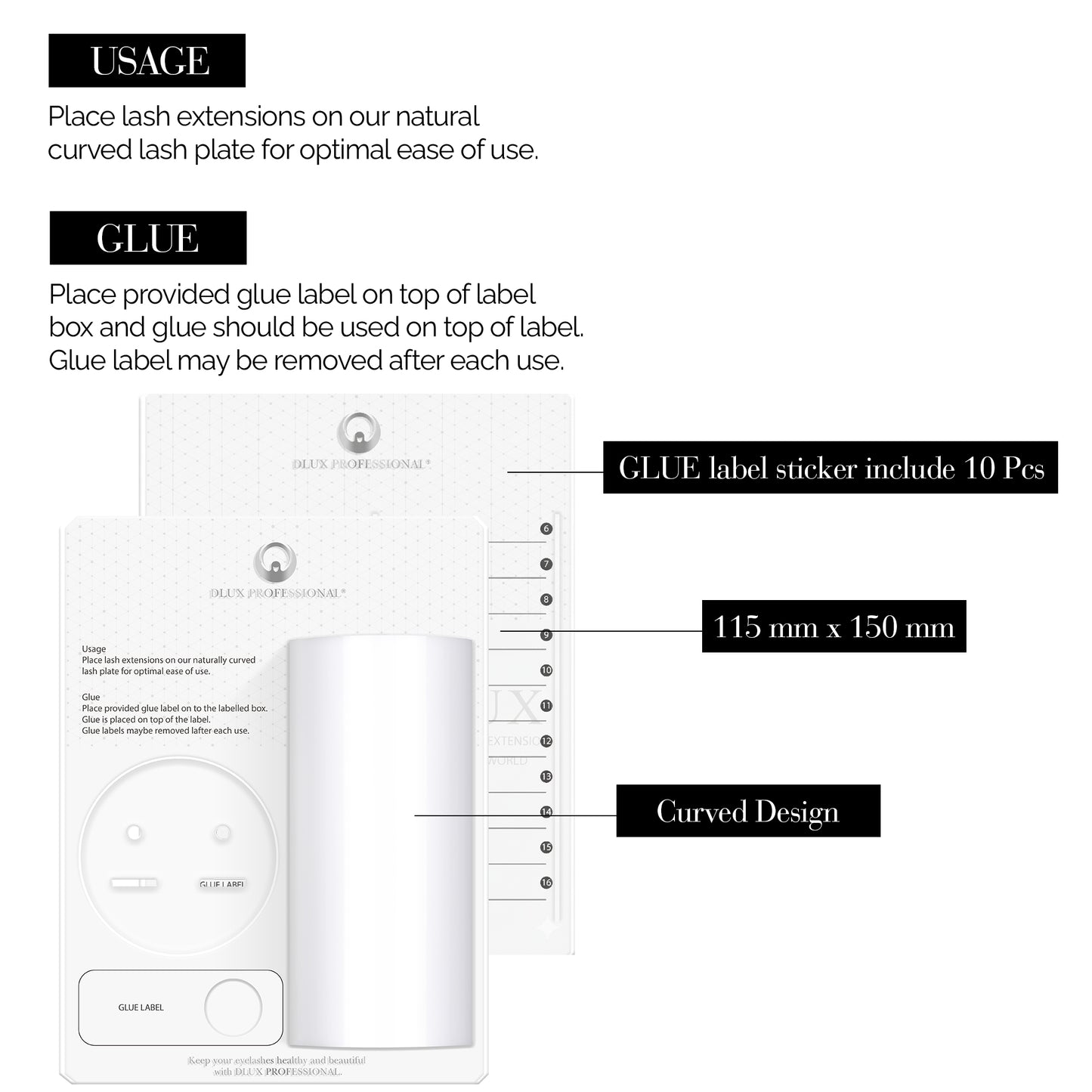 Eyelash Plate Plastic