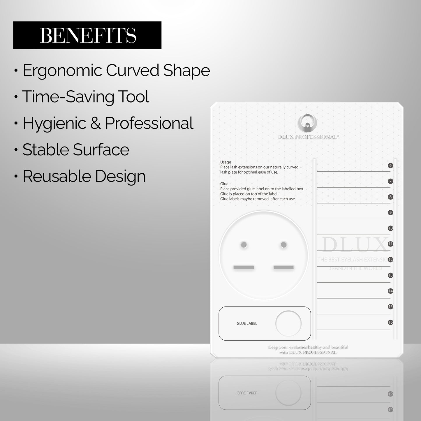 Eyelash Plate Plastic