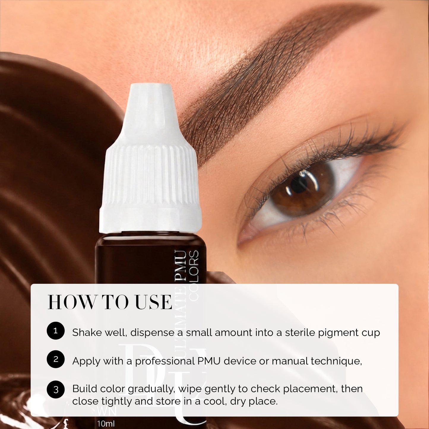 Ultimate PMU Colors (For Eyebrow : Choco Brown)