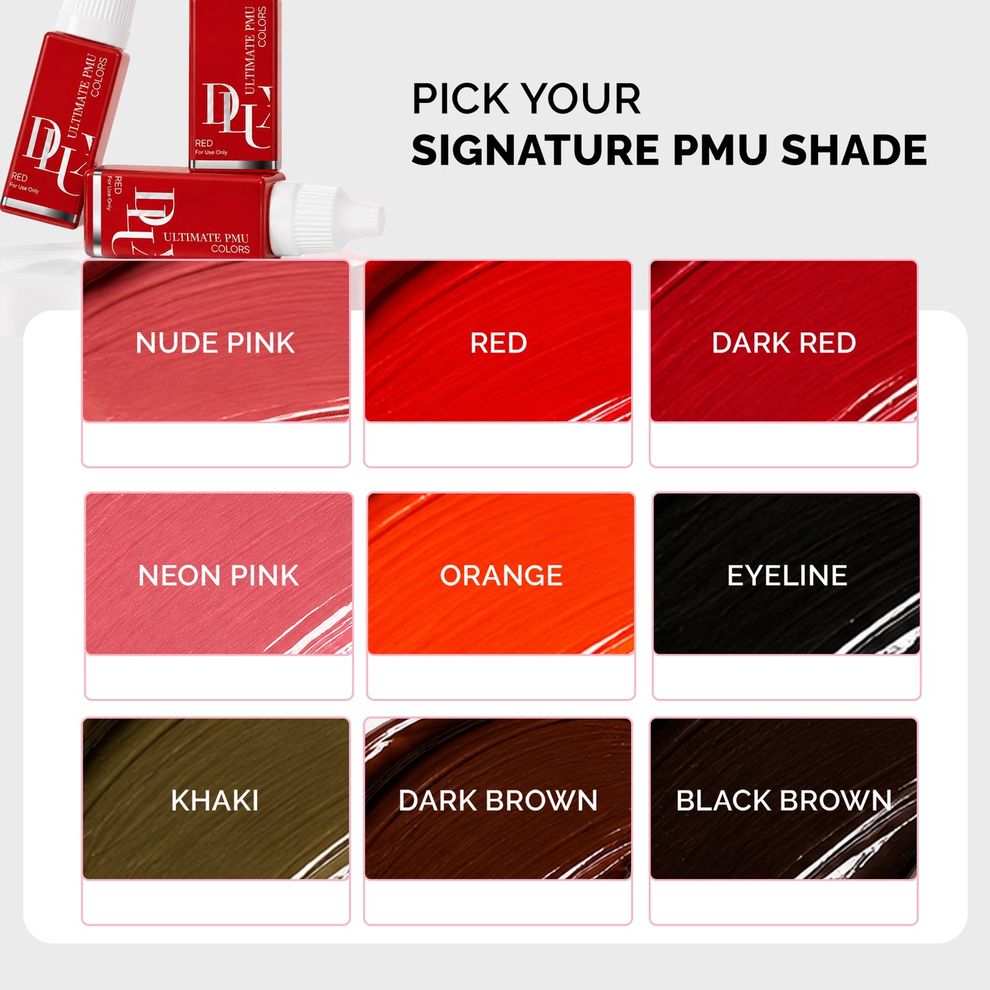 Ultimate PMU Colors (For Lips : Dark Red)