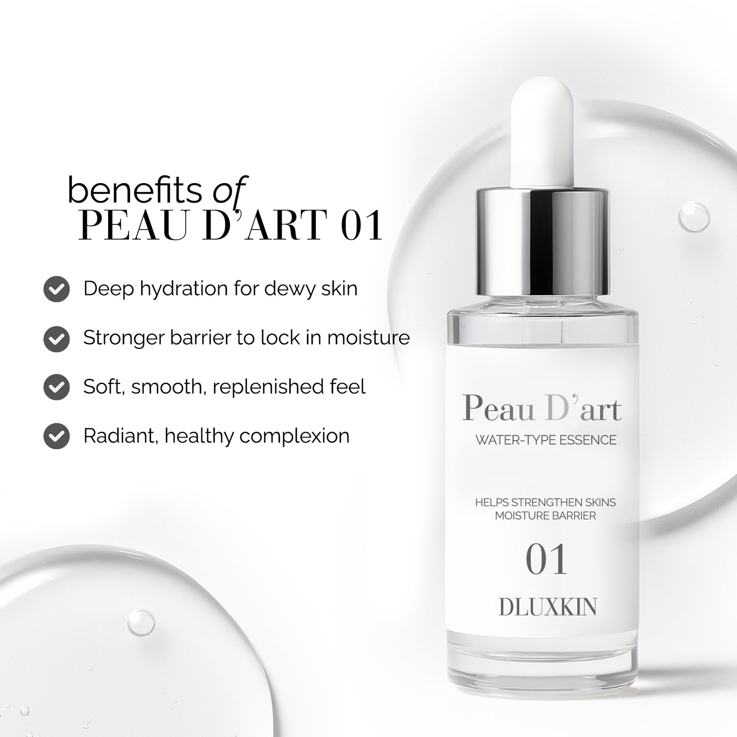 Peau D’art Water-Type Essence  (No more Uneven and tired skin.)