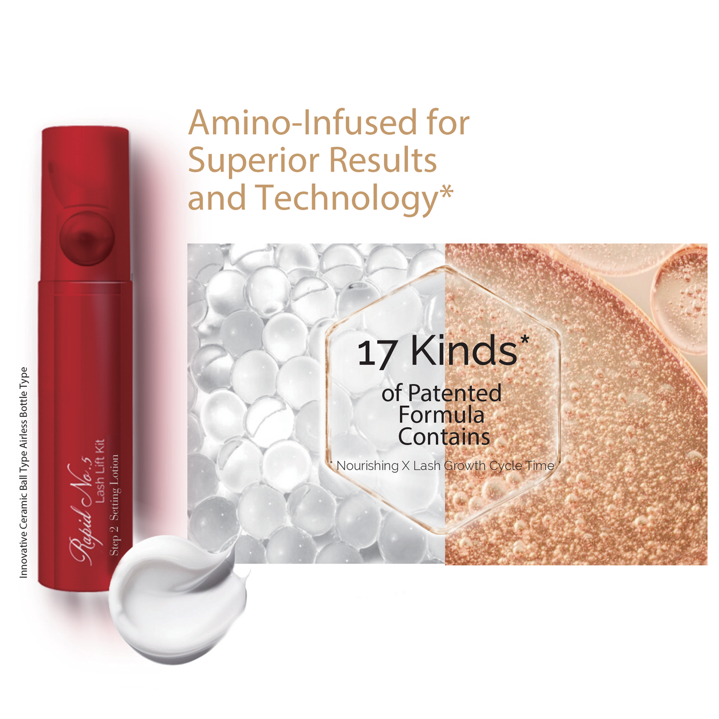 Step 3: Korean Rapid No.5 Lash & Brow Keratin Vitamin Intensive Lotion