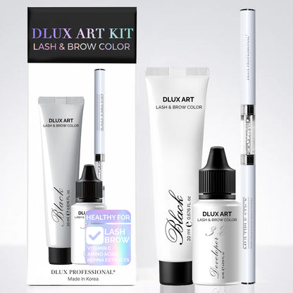 Korean Lash & Brow Bundle Black Tint Kit