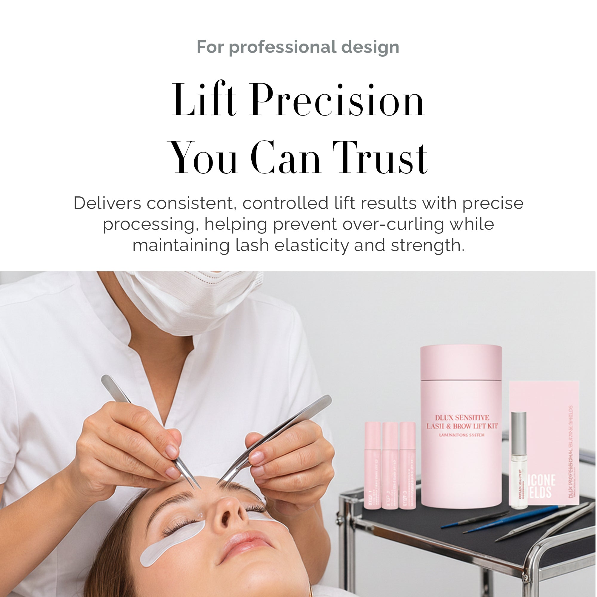 Korean Lash Lift Kit For Sensitive Eyes - Dlux Professional