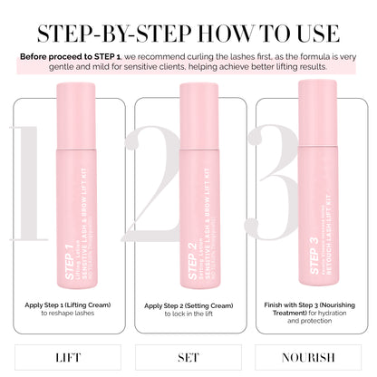Step 2:  Korean Lash & Brow Setting Lotion (Cysteamine Based)