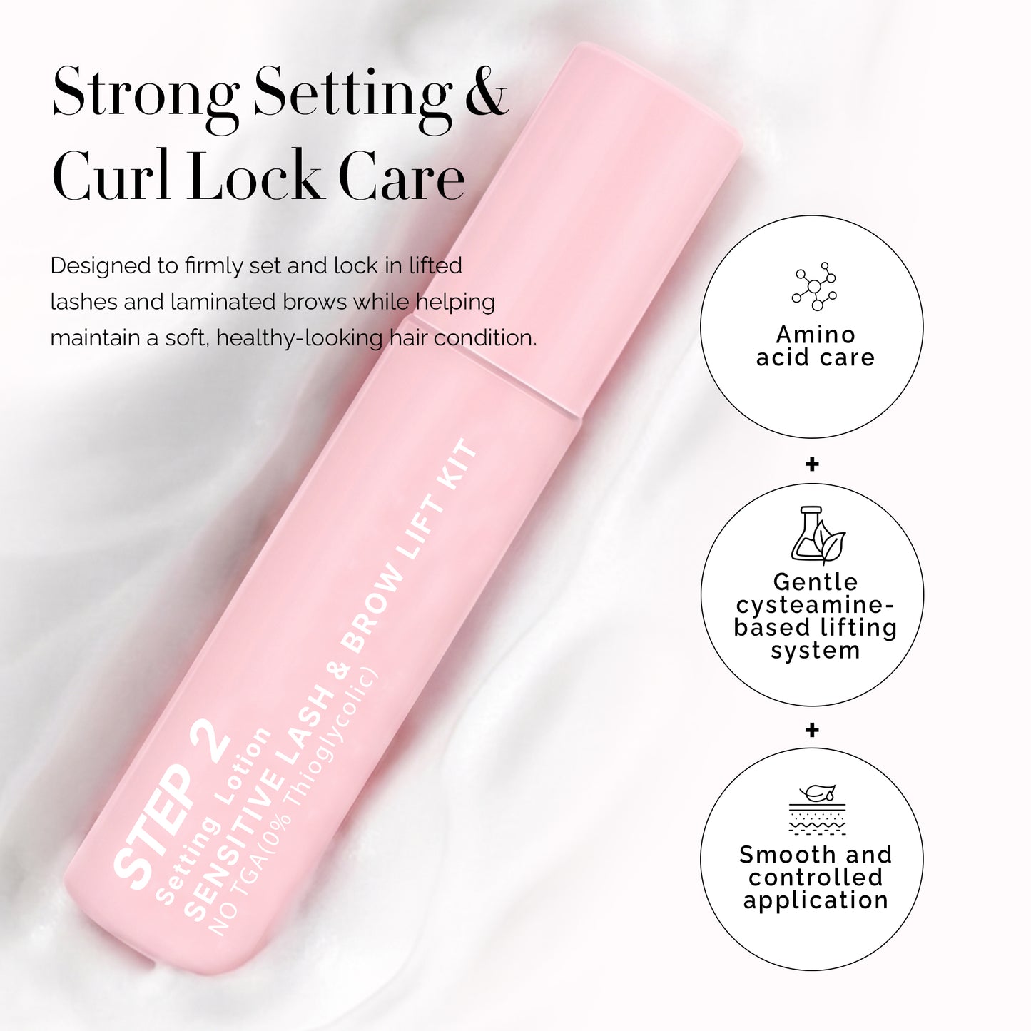 Step 2:  Korean Lash & Brow Setting Lotion (Cysteamine Based)