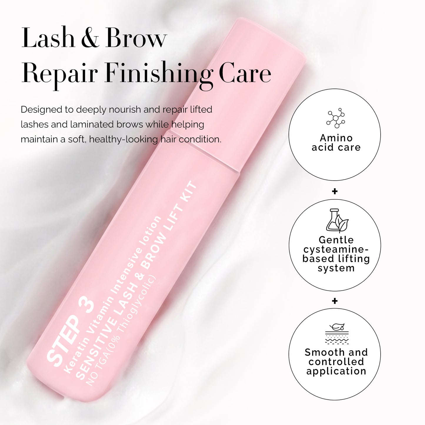 Step 3:  Korean Lash & Brow Keratin Vitamin Intensive Lotion