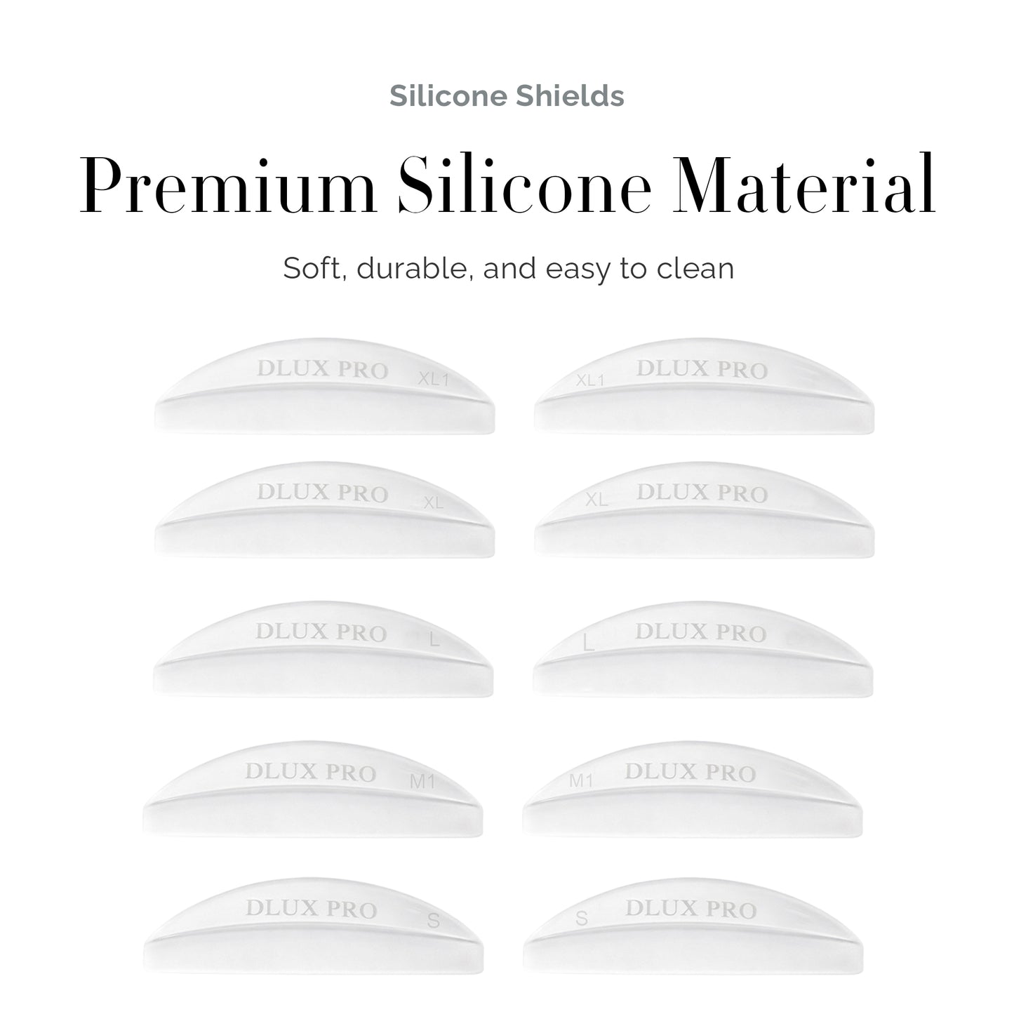 Eyelash Perming Silicone Eye Shield Pads
